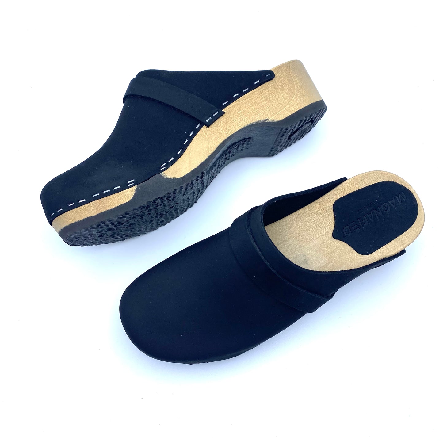 Emily Clogs | Premium Nubuck Black