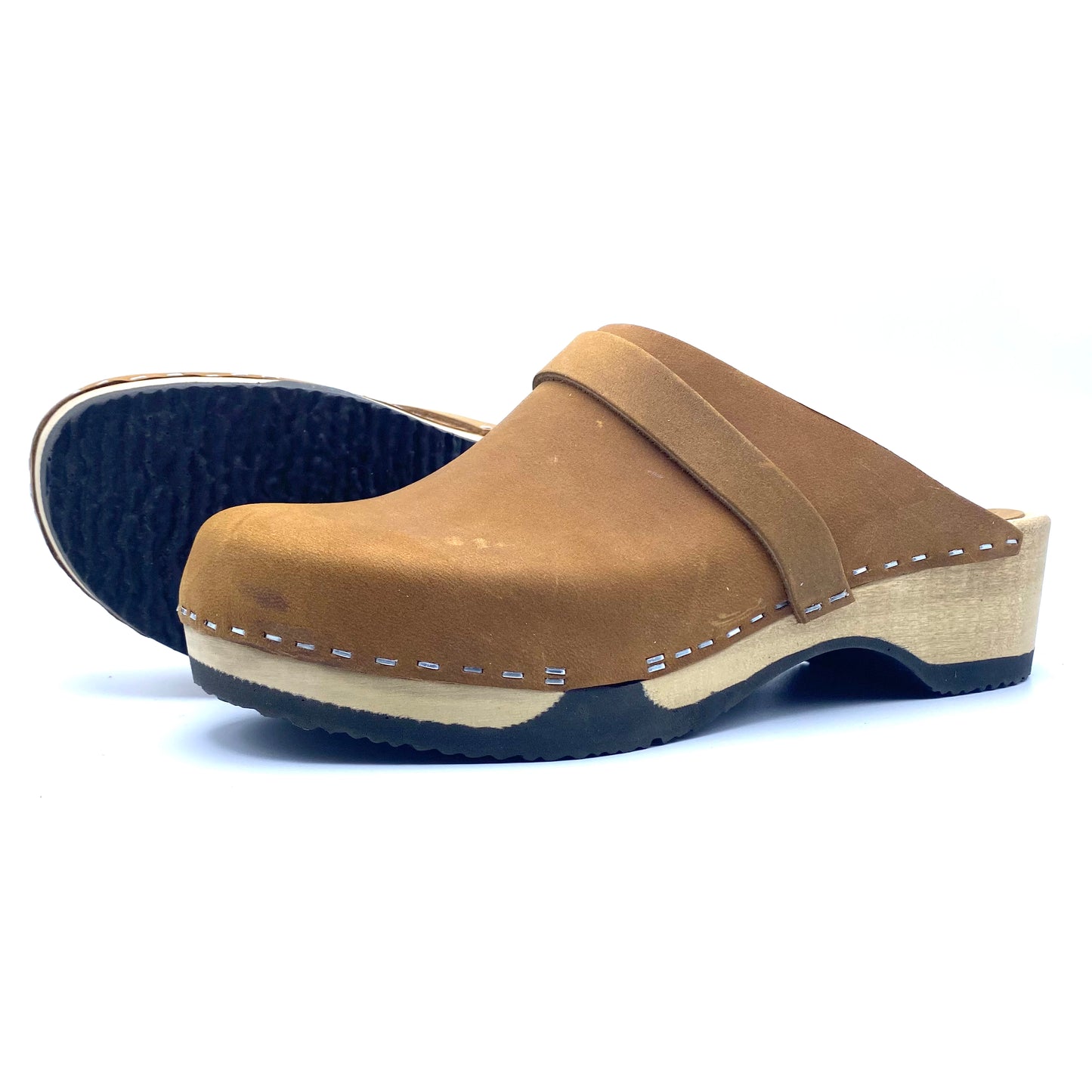 Emily Clogs | Premium Nubuck Brown