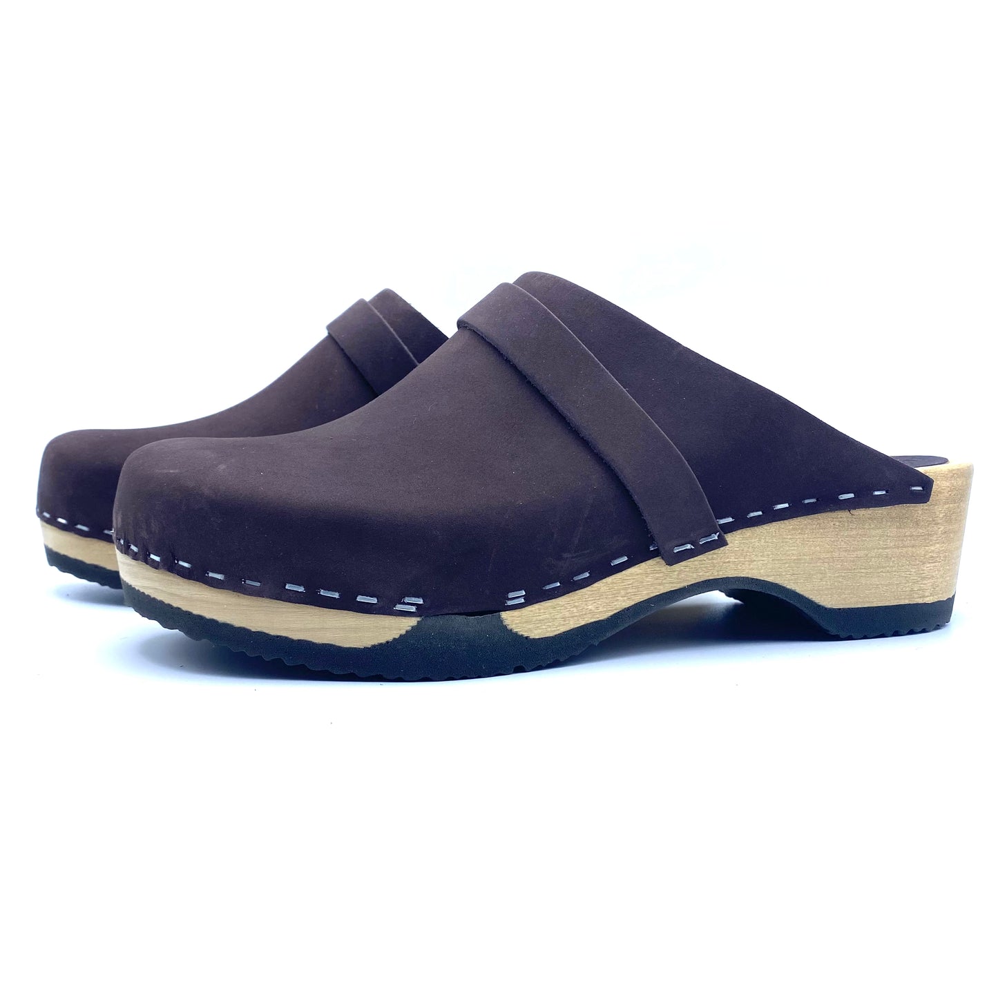 Emily Clogs | Premium Nubuck Rich Brown