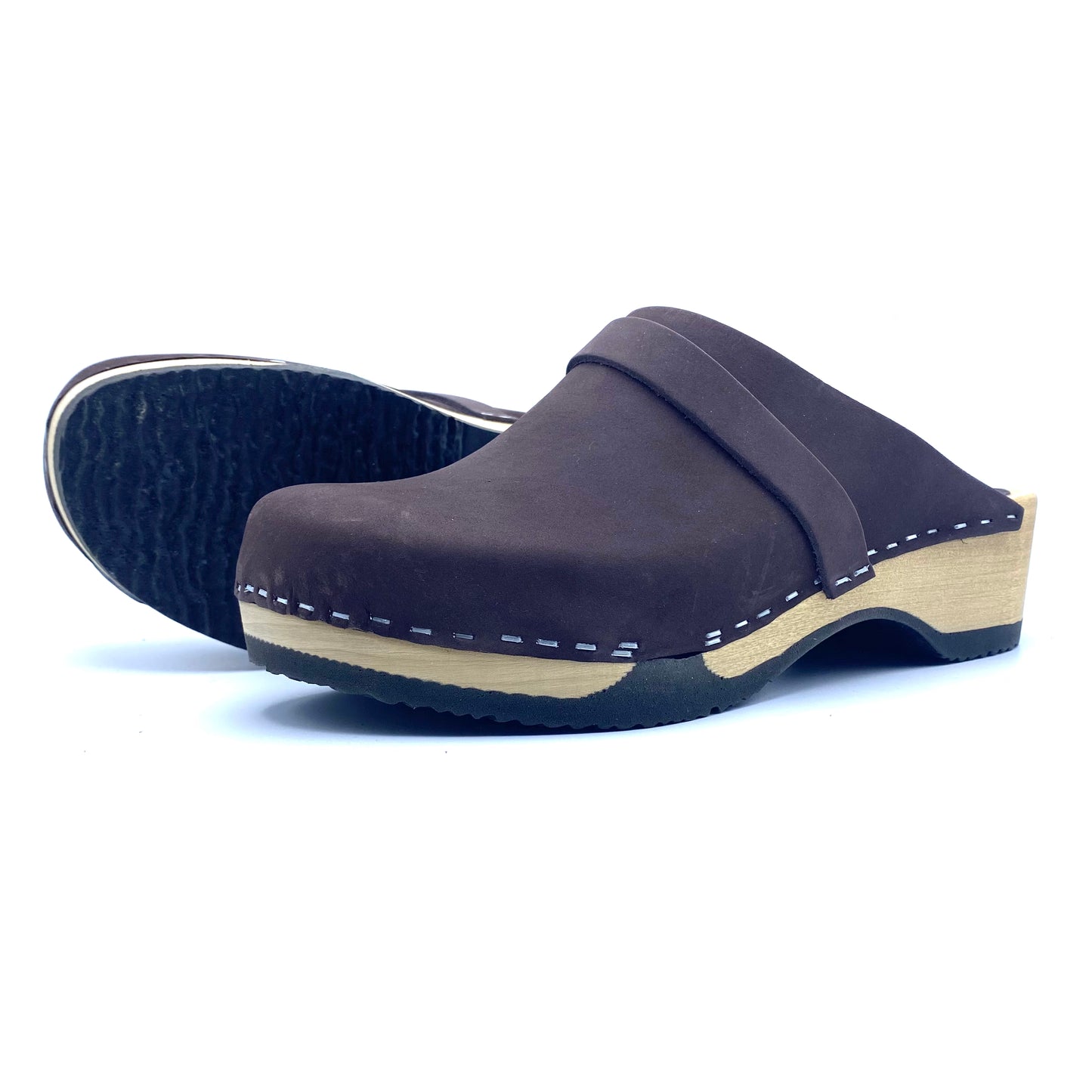 Emily Clogs | Premium Nubuck Rich Brown