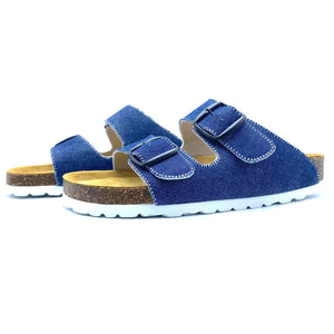 Thora 2-buckle Sandals | Clean Japanese Denim