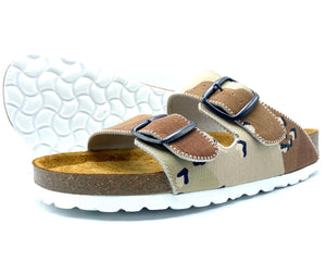 Thora 2-buckle Sandals | Chocolate Chip Camo