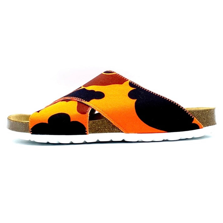 Ulf Cross-over Sandals | Blaze Orange Camo
