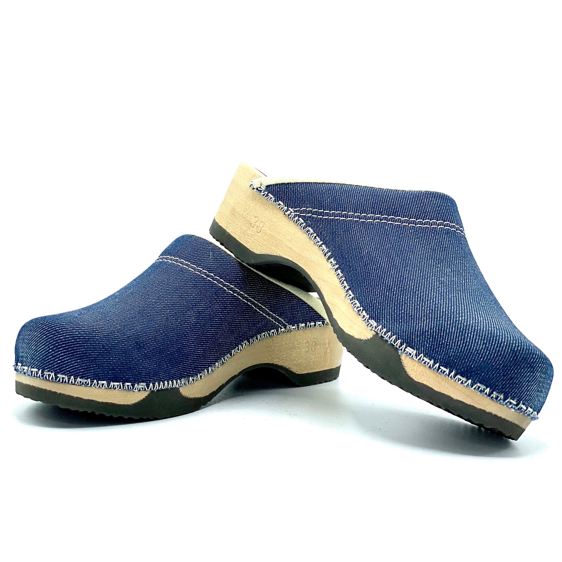 Embla Clogs | Japanese Raw Denim - MAGNAFIED.COM